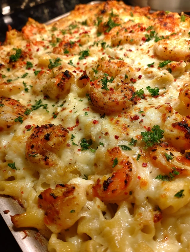 Shrimp Scampi Pasta Bake Recipe
