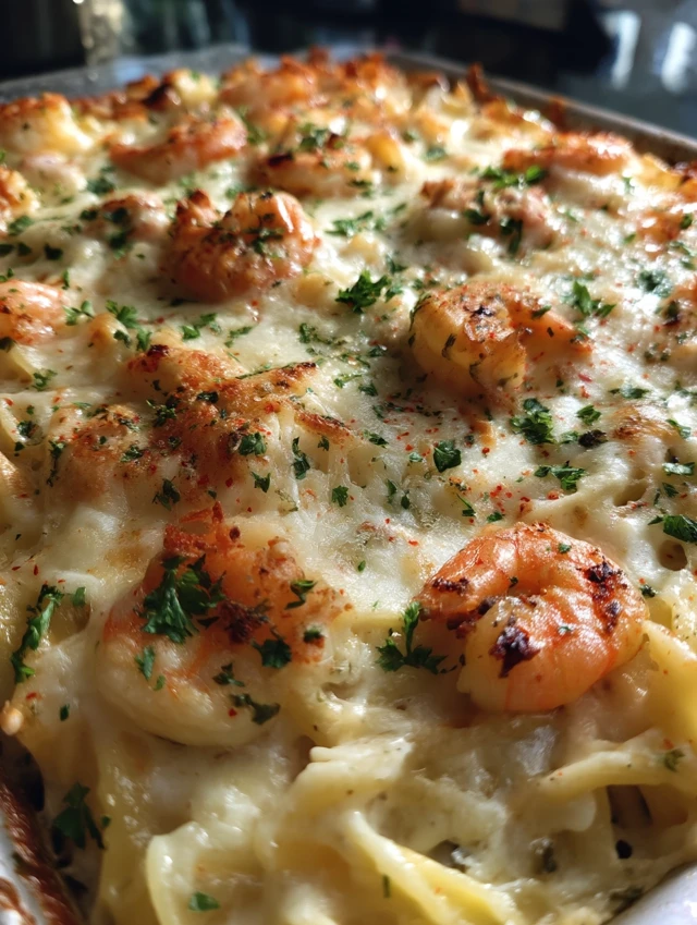 Shrimp Scampi Pasta Bake Recipe