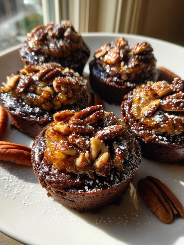 Pecan Pie Brownie Bites