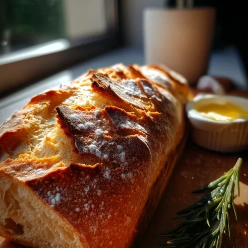 THE BEST Soft and Fluffy French Bread on cutting board