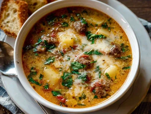 Easy Italian Sausage and Potato Soup – creamy, hearty, and ready in just 35 minutes for the perfect comfort dinner!