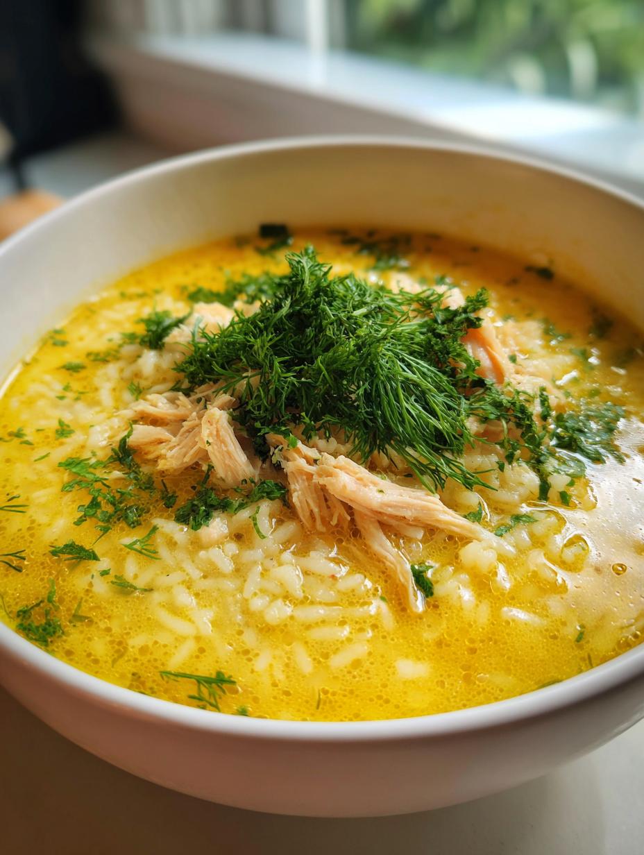 Avgolemono Soup - detail 1