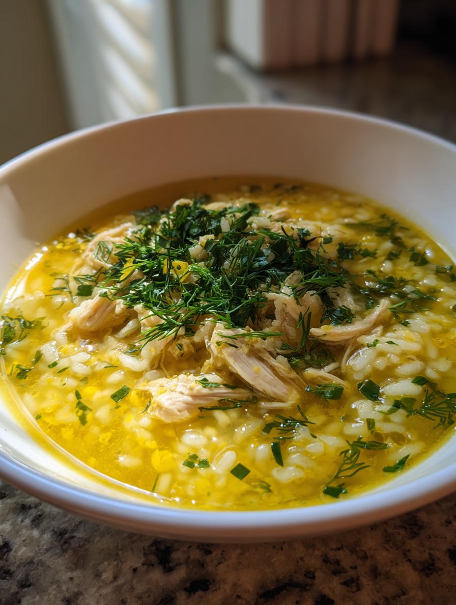 Avgolemono Soup - detail 2