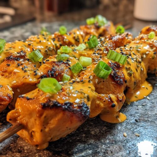 Bang Bang Chicken Skewers