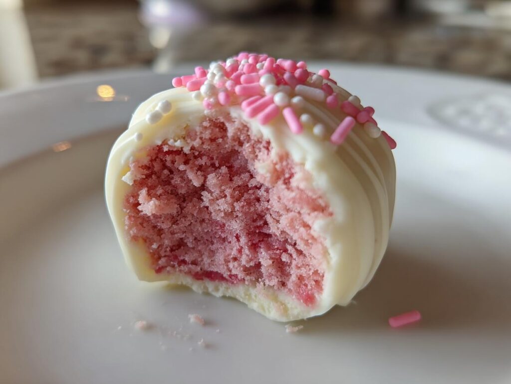 Best Strawberry Velvet Cheesecake Truffles