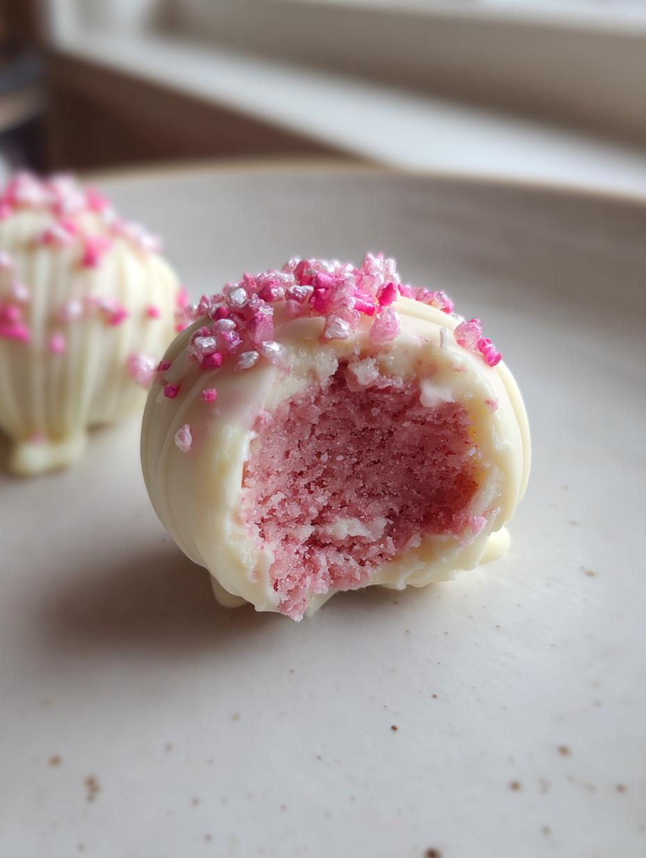 Best Strawberry Velvet Cheesecake Truffles - detail 2