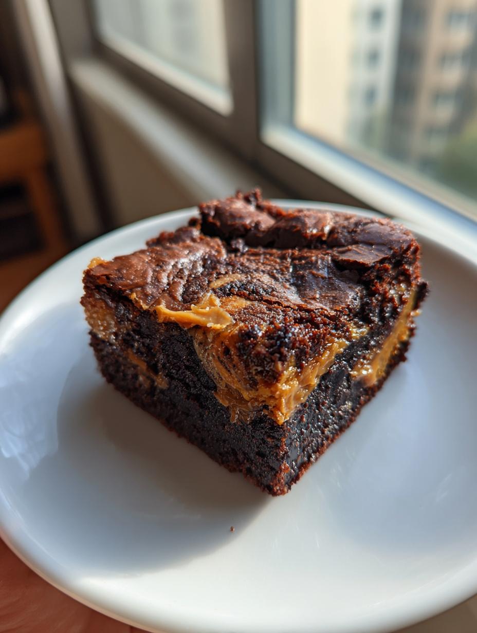 Coffee Caramel Swirl Brownies - detail 1