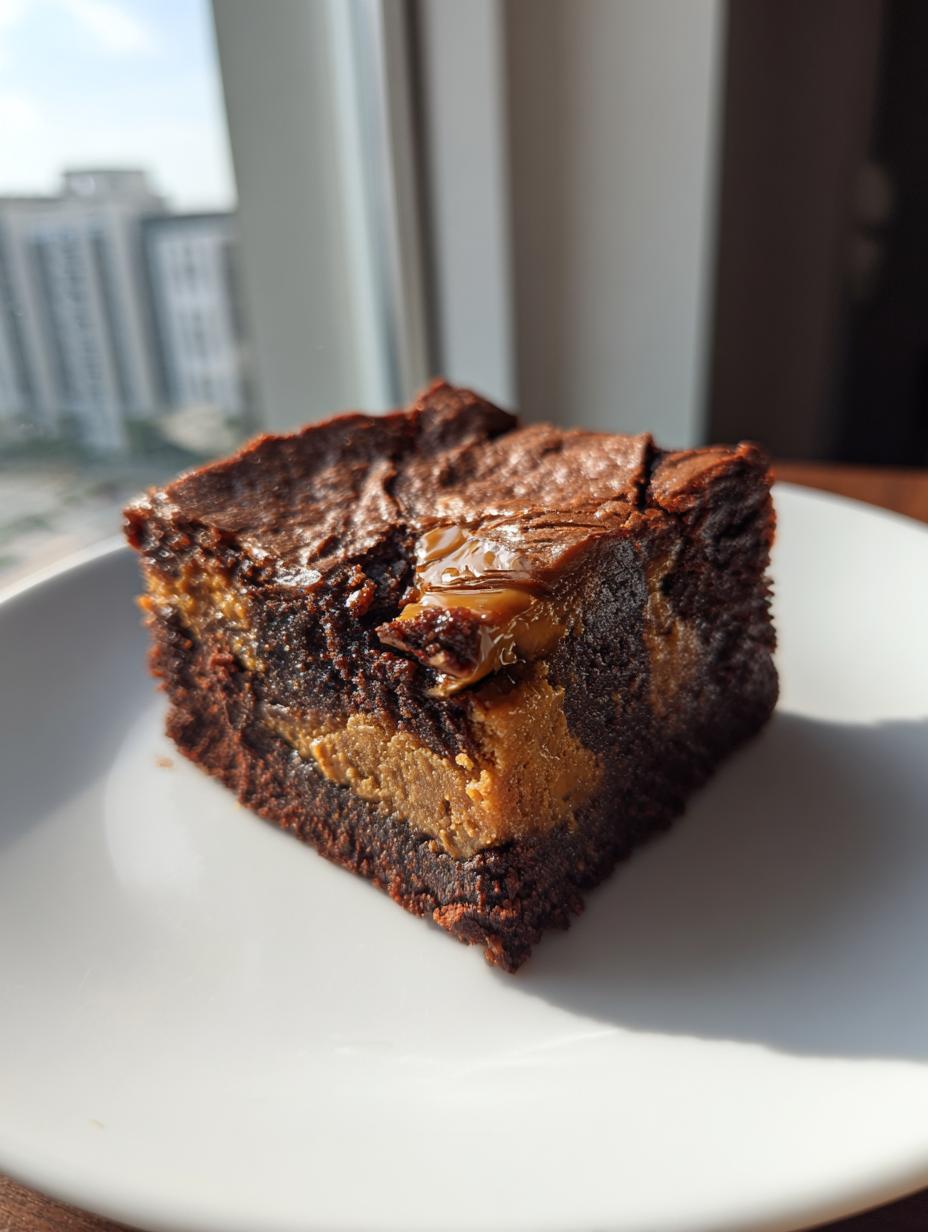 Coffee Caramel Swirl Brownies - detail 2