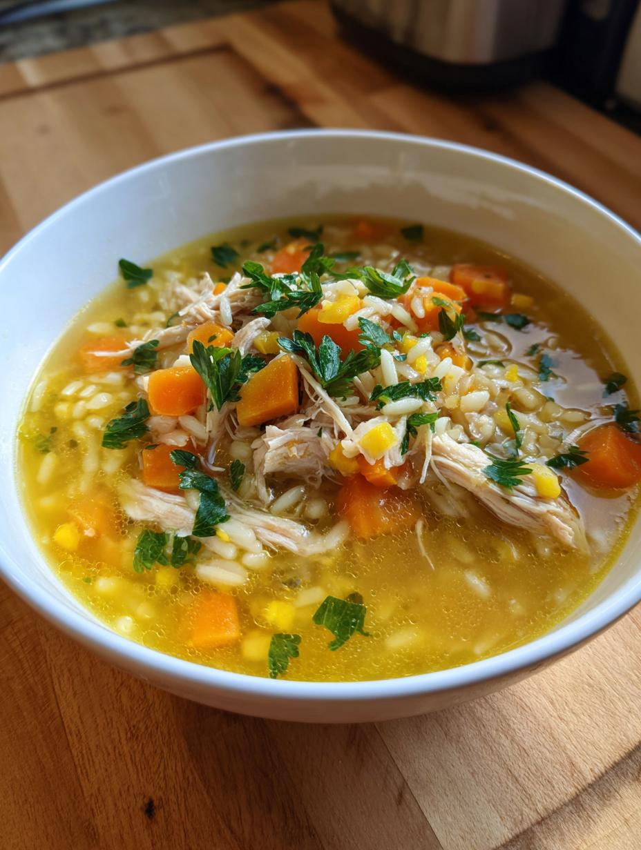 Lemon Chicken Orzo Soup - detail 1
