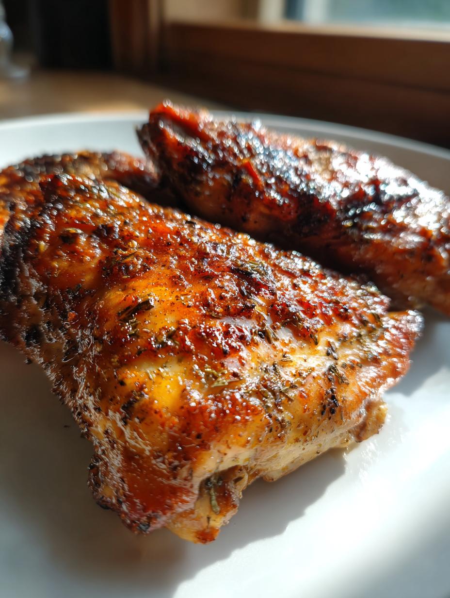 air fryer chicken thighs crispy - detail 1