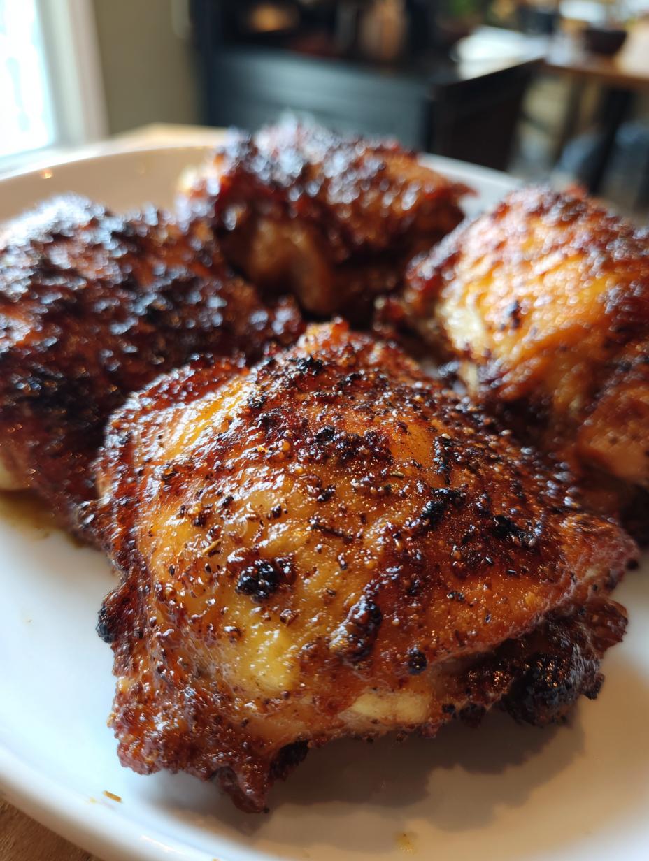 air fryer chicken thighs crispy - detail 2