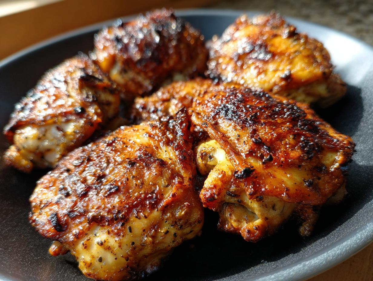 air fryer chicken thighs crispy