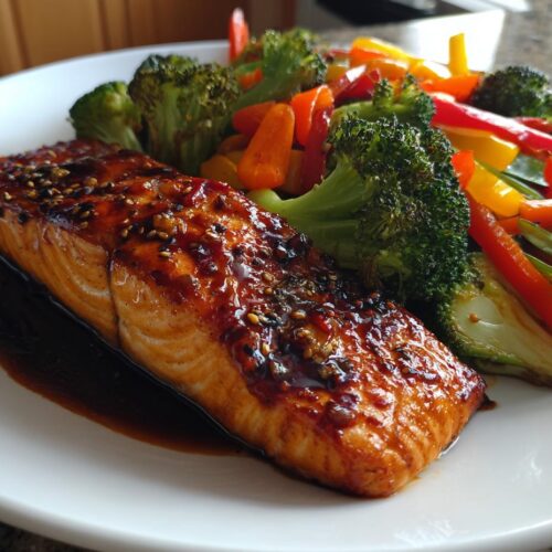 asian glazed salmon sheet pan