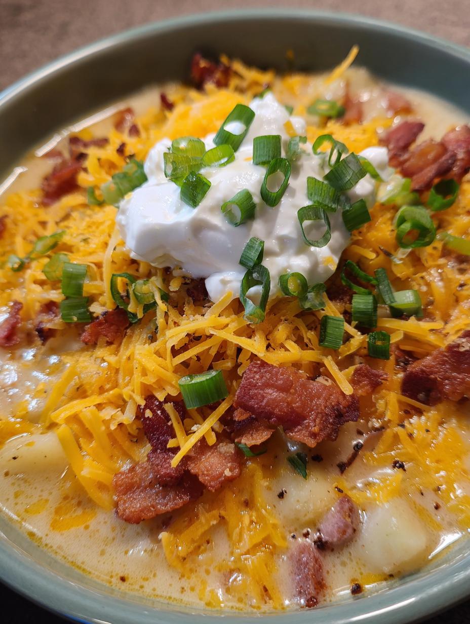 baked potato soup loaded - detail 1