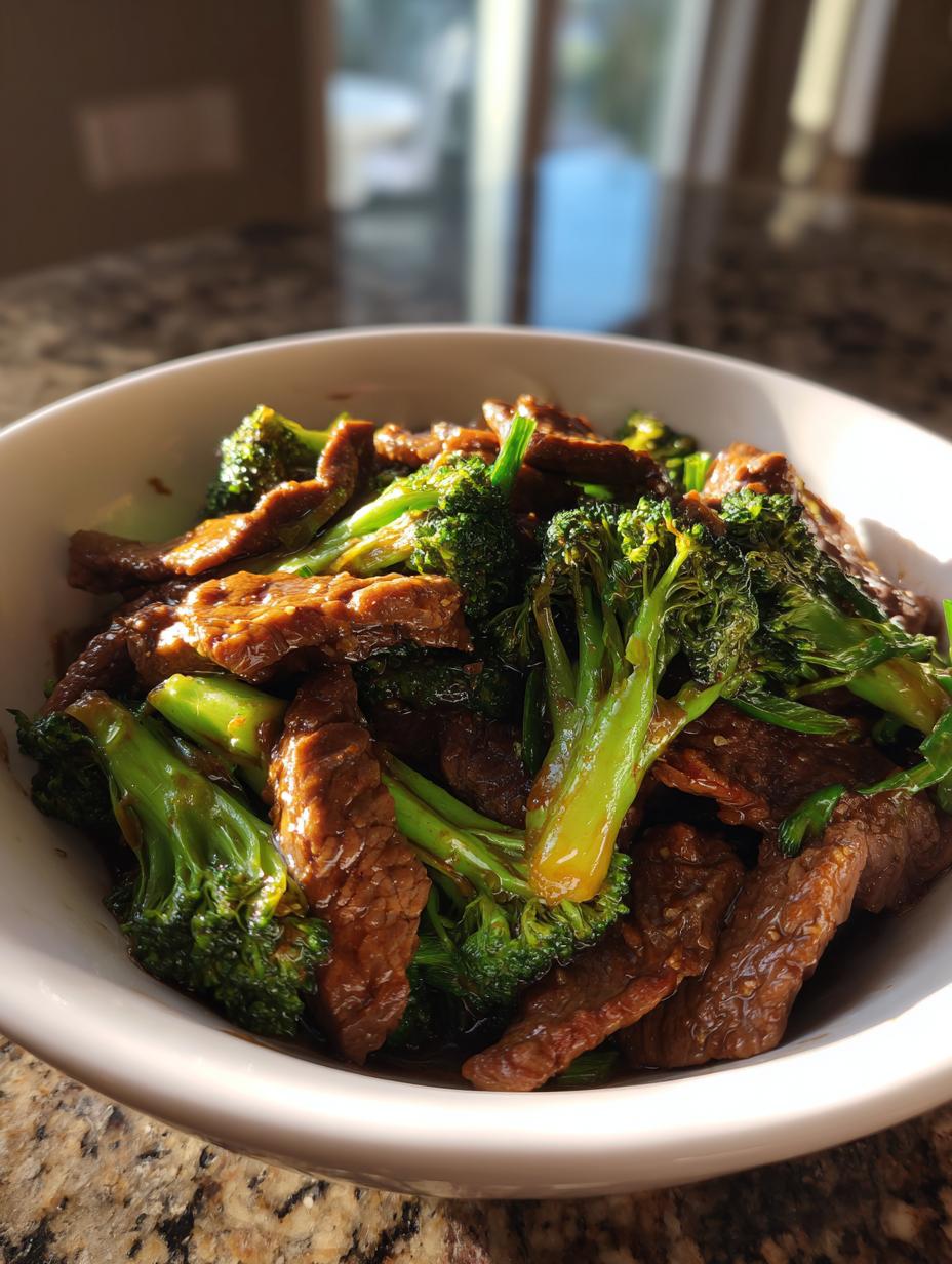 beef and broccoli stir fry - detail 1