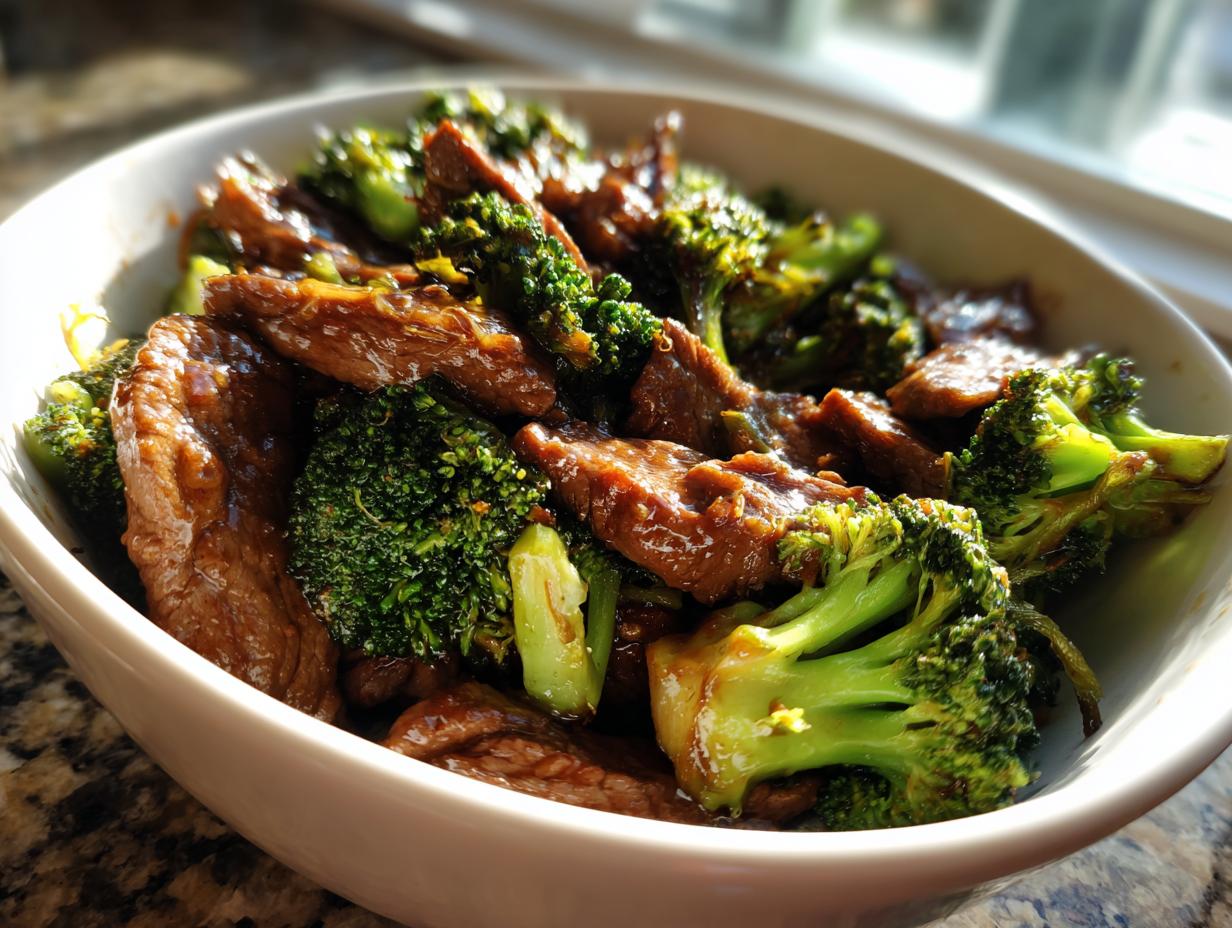 beef and broccoli stir fry