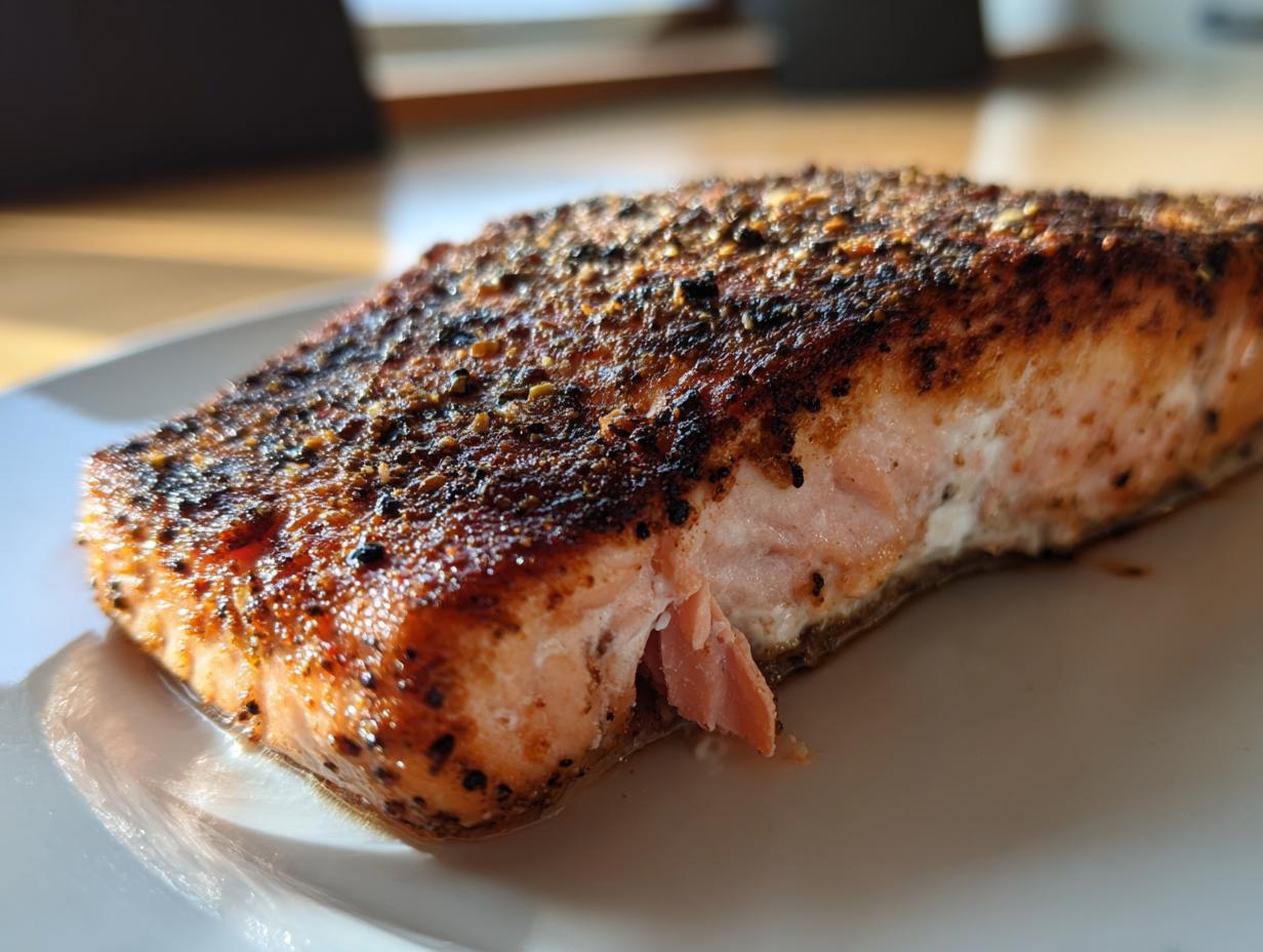 blackened cajun salmon fillets