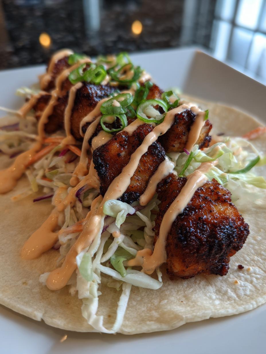 blackened mahi mahi tacos - detail 2