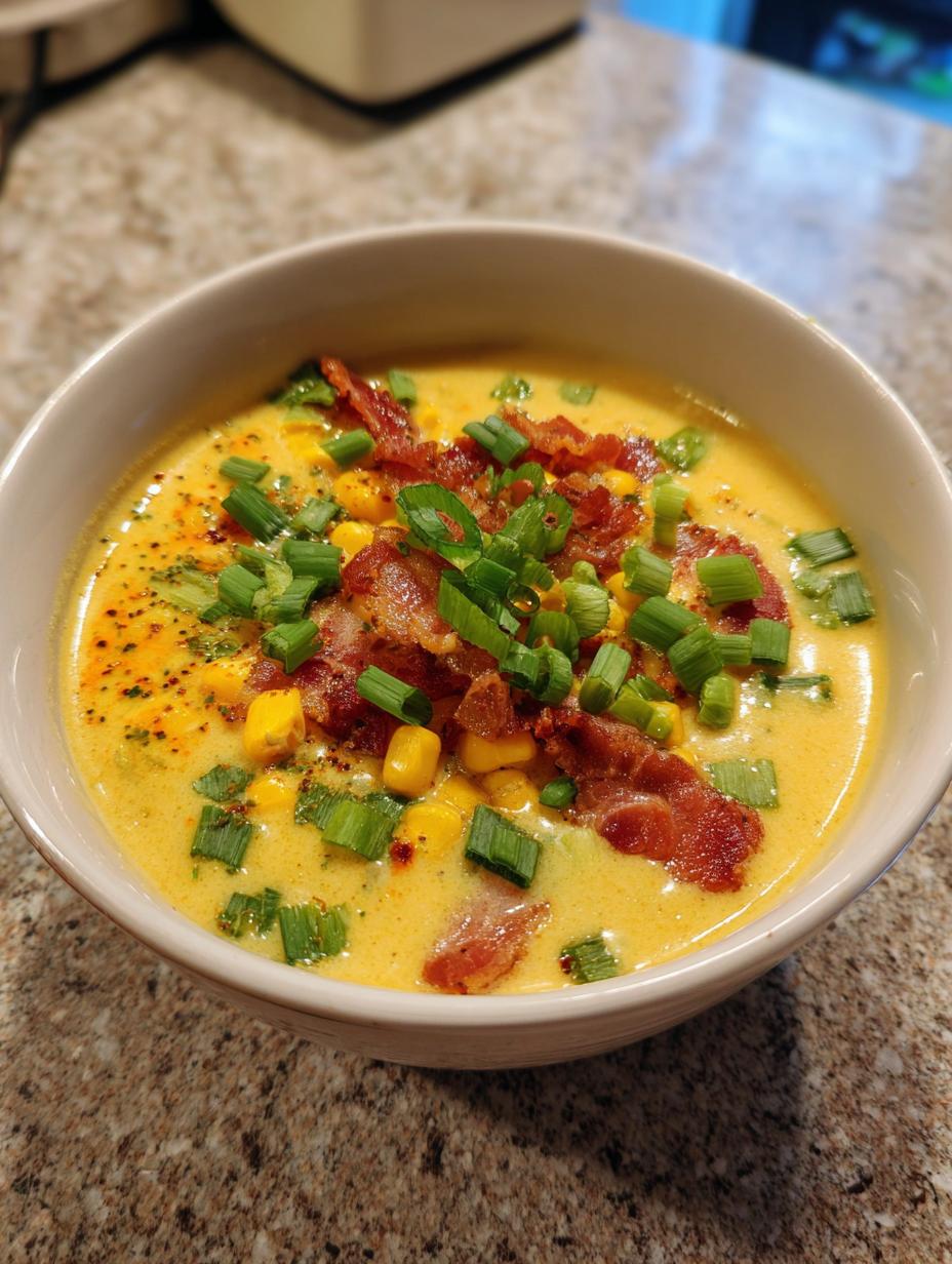 corn and bacon chowder - detail 2