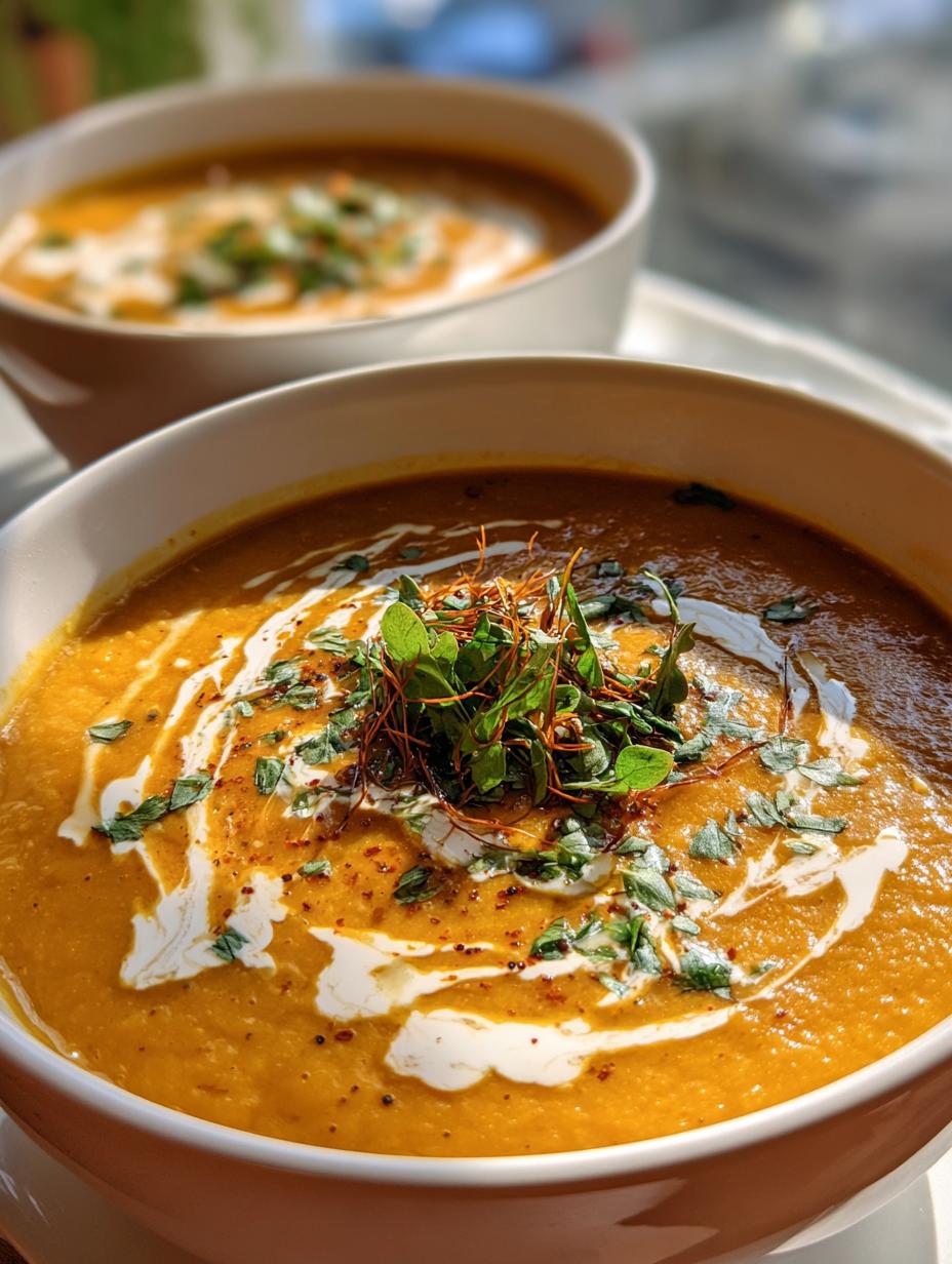 curried lentil soup coconut - detail 2