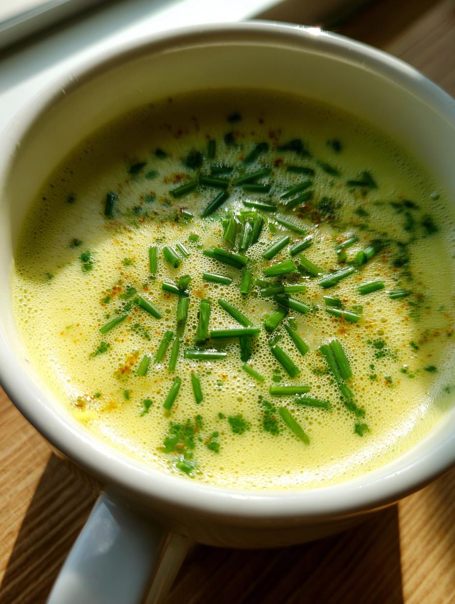 french potato leek soup - detail 1
