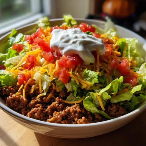 high protein beef taco bowls