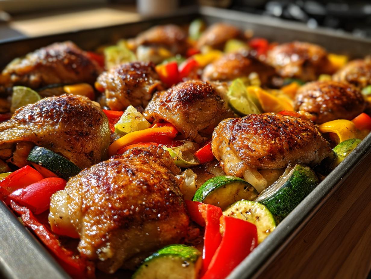 honey lime chicken sheet pan