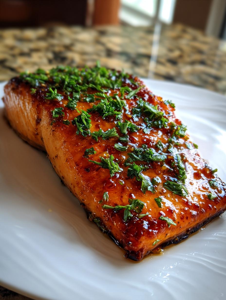 honey mustard baked salmon - detail 2