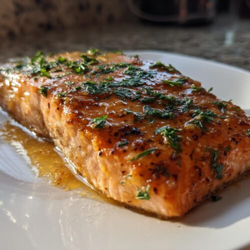honey mustard baked salmon