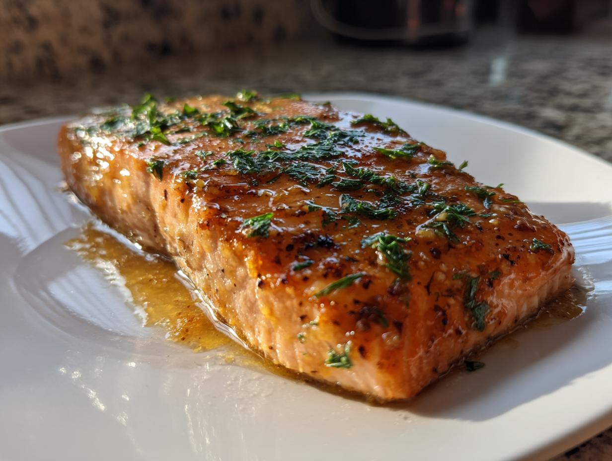 honey mustard baked salmon