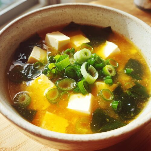 japanese miso soup tofu