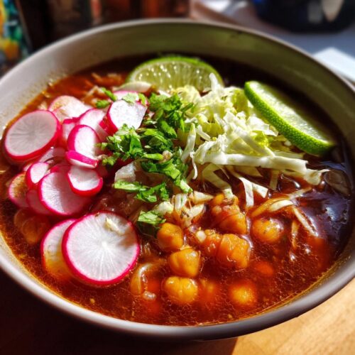 mexican pozole soup hominy