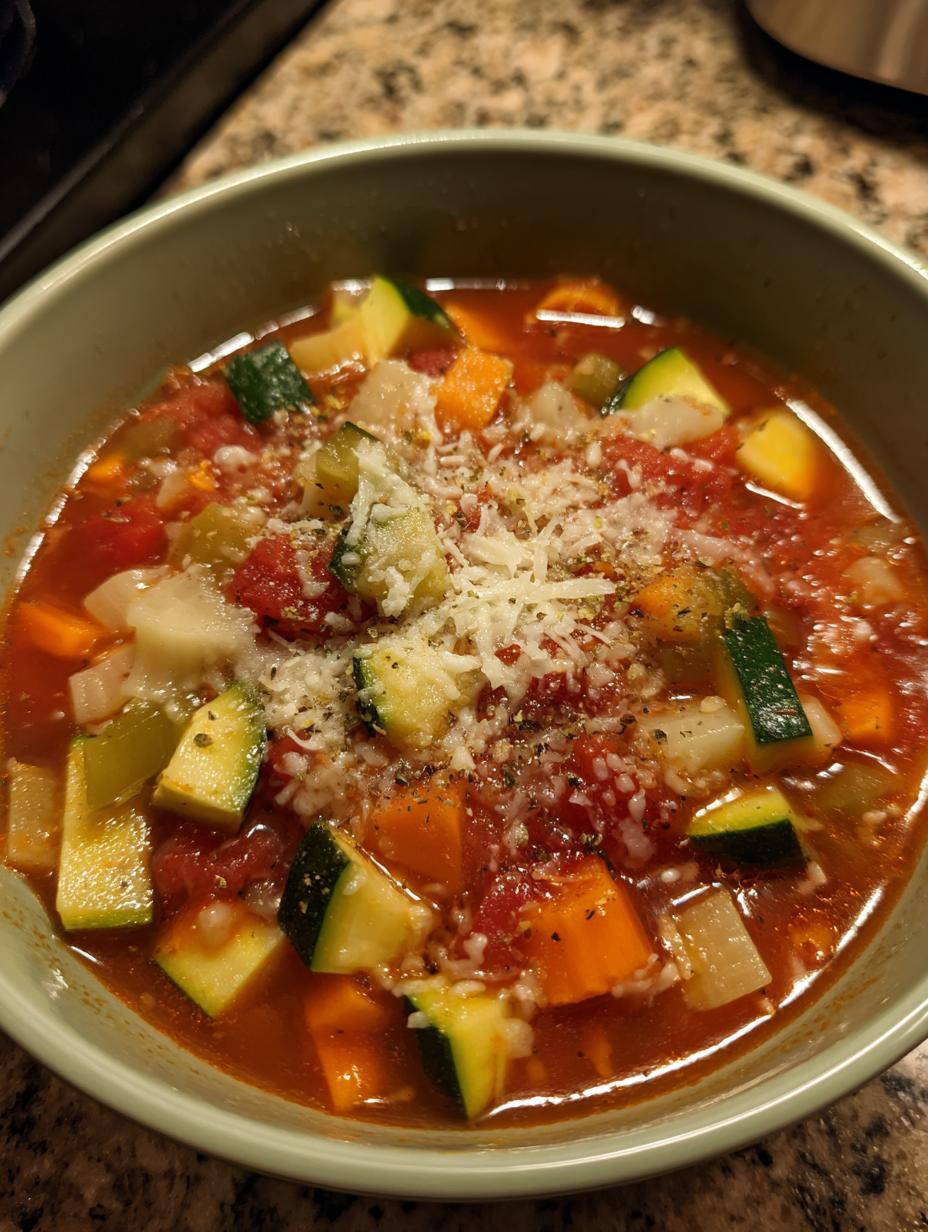 minestrone soup vegetarian classic - detail 1