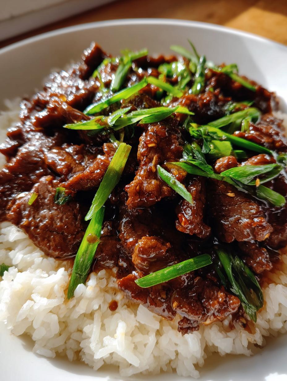mongolian beef recipe takeout - detail 1