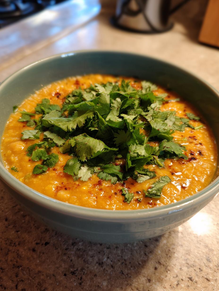 moroccan chickpea soup - detail 1