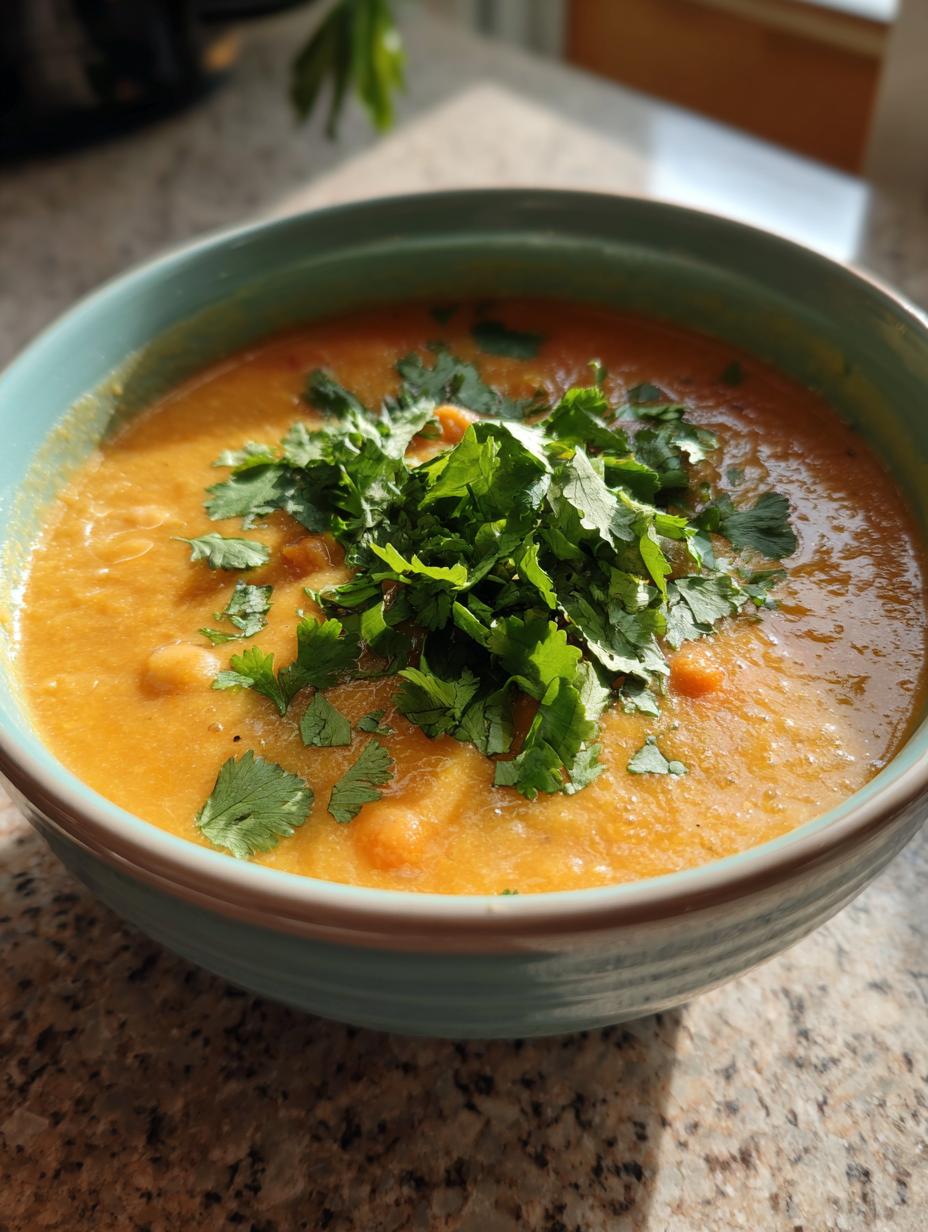 moroccan chickpea soup - detail 2