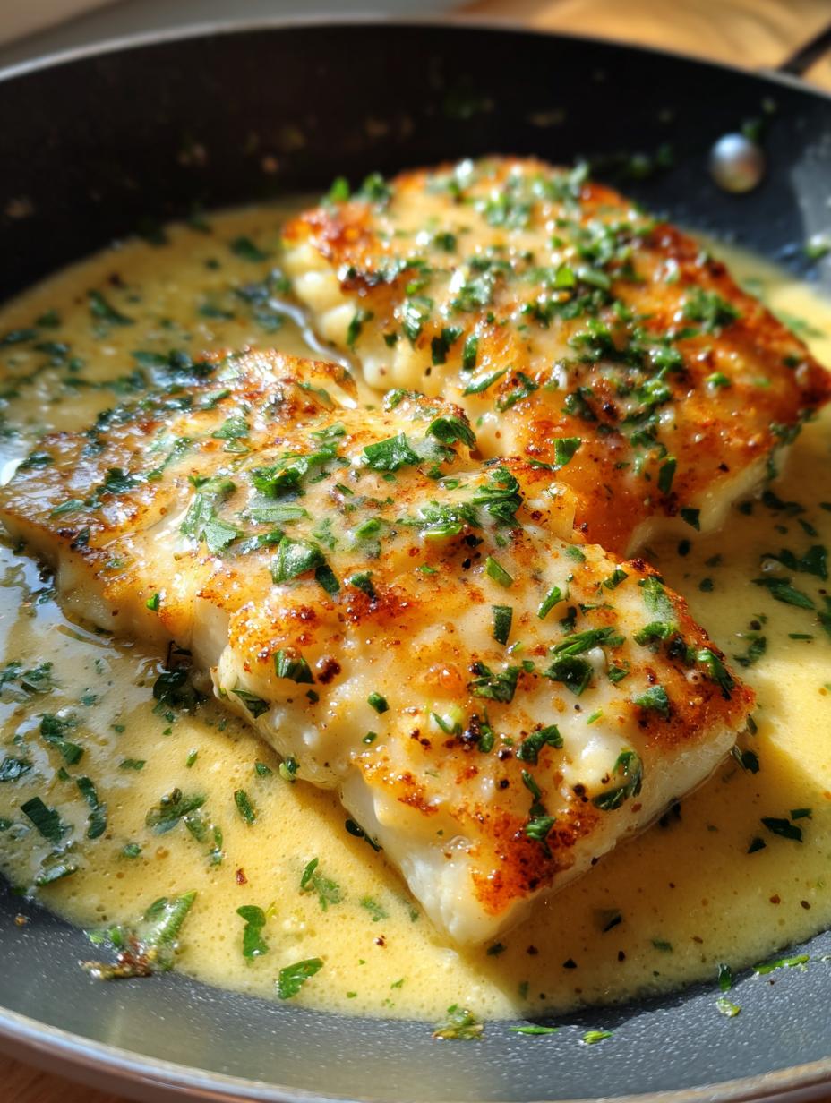 pan seared cod lemon butter - detail 2