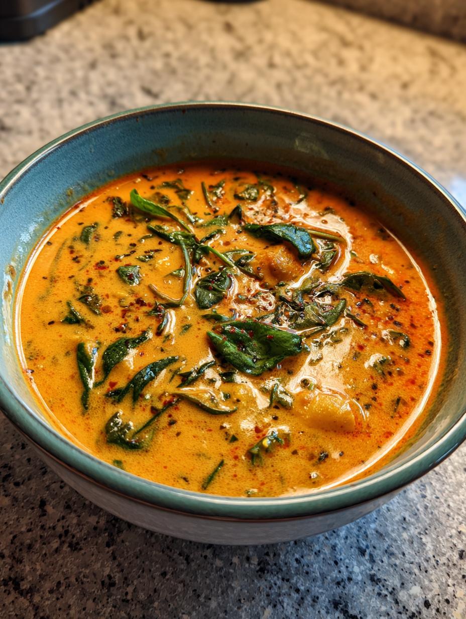 red lentil soup curry - detail 2