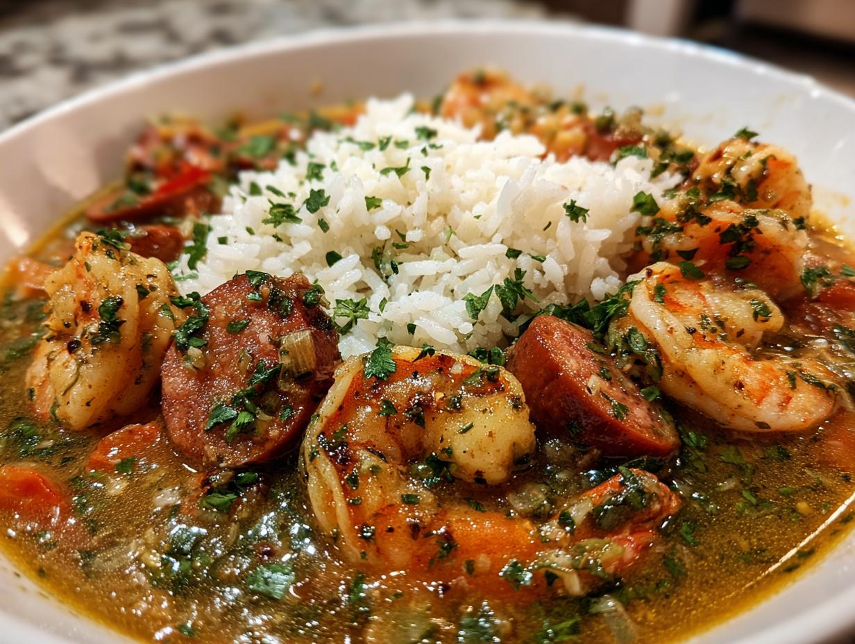 shrimp and sausage gumbo