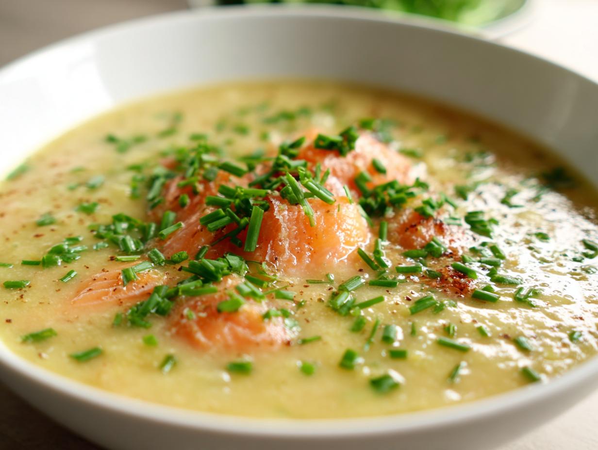 smoked salmon potato soup