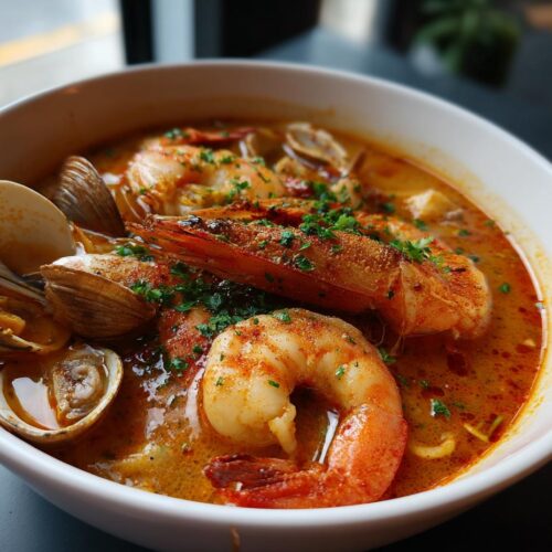 spicy cajun seafood soup