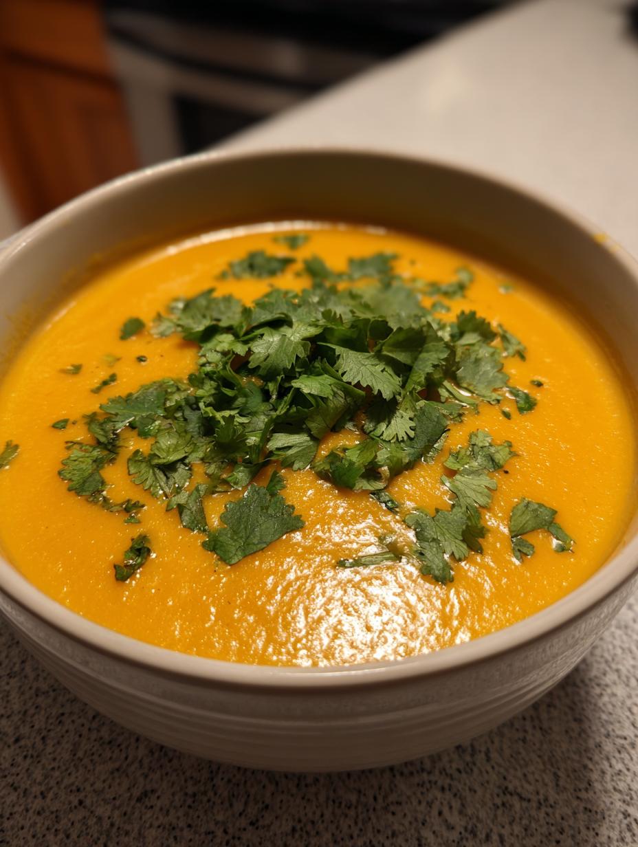 sweet potato coconut soup - detail 1