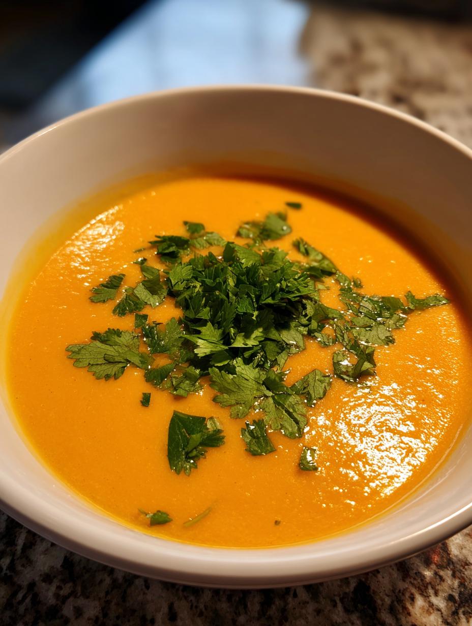 sweet potato coconut soup - detail 2