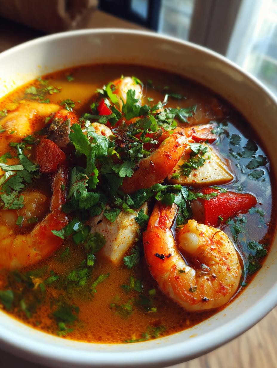 thai tom yum soup seafood - detail 2