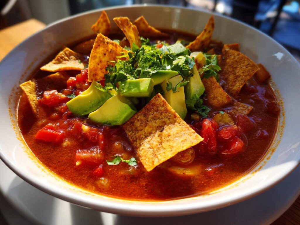 vegan tortilla soup