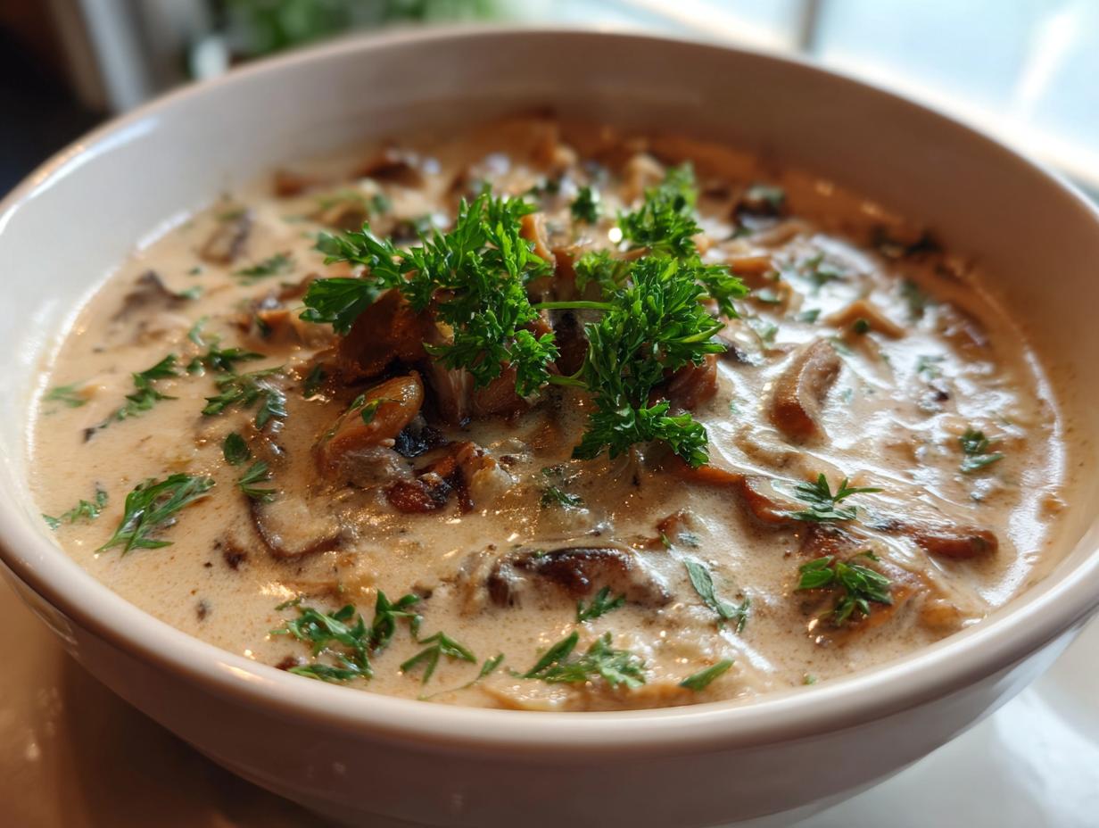 wild mushroom soup creamy