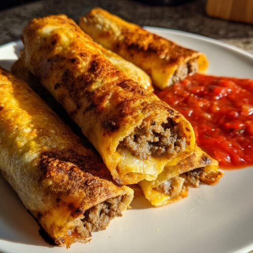 Air Fryer Beef Taquitos