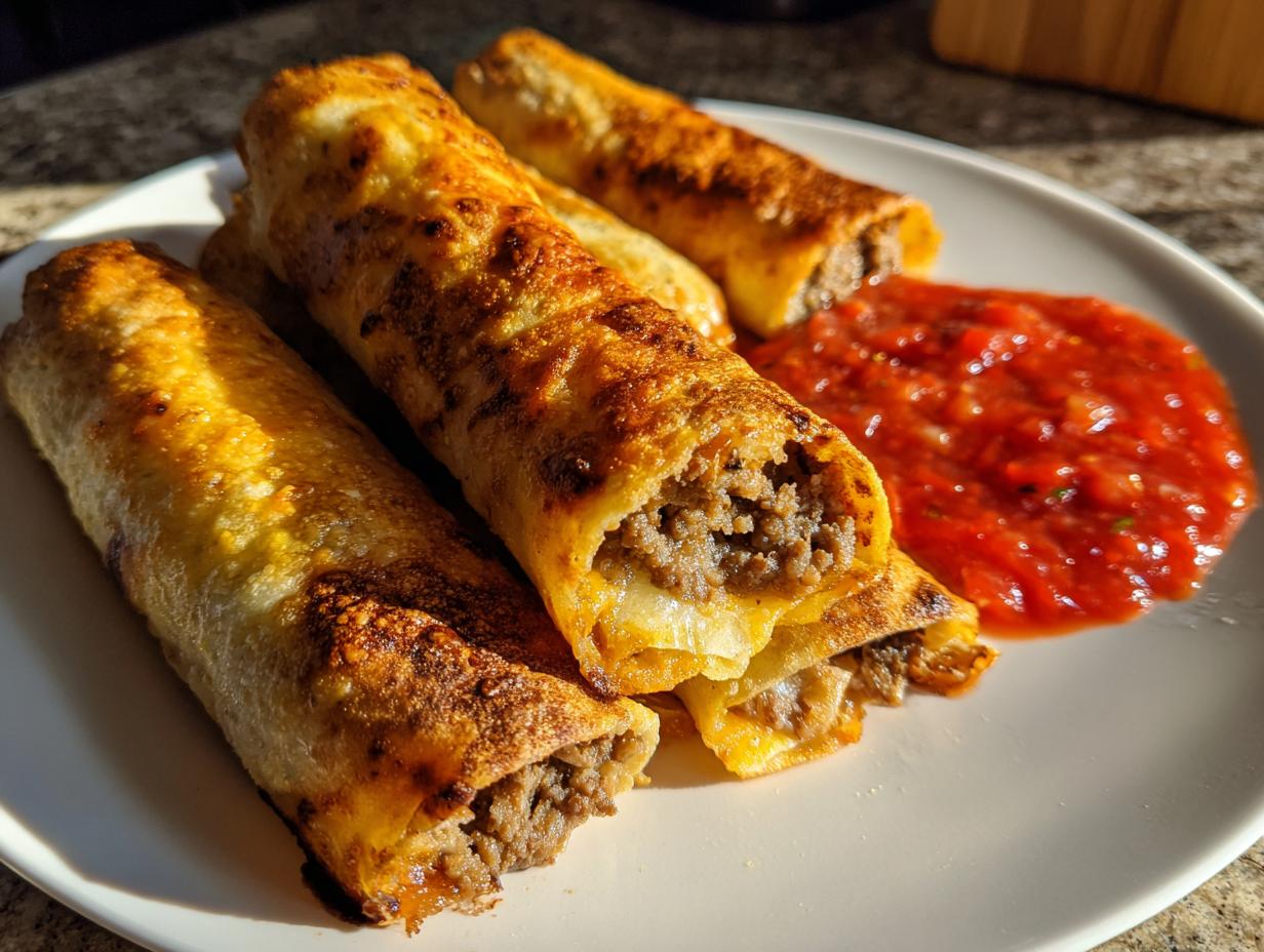 Air Fryer Beef Taquitos