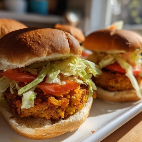 Air Fryer Falafel Burger Patties