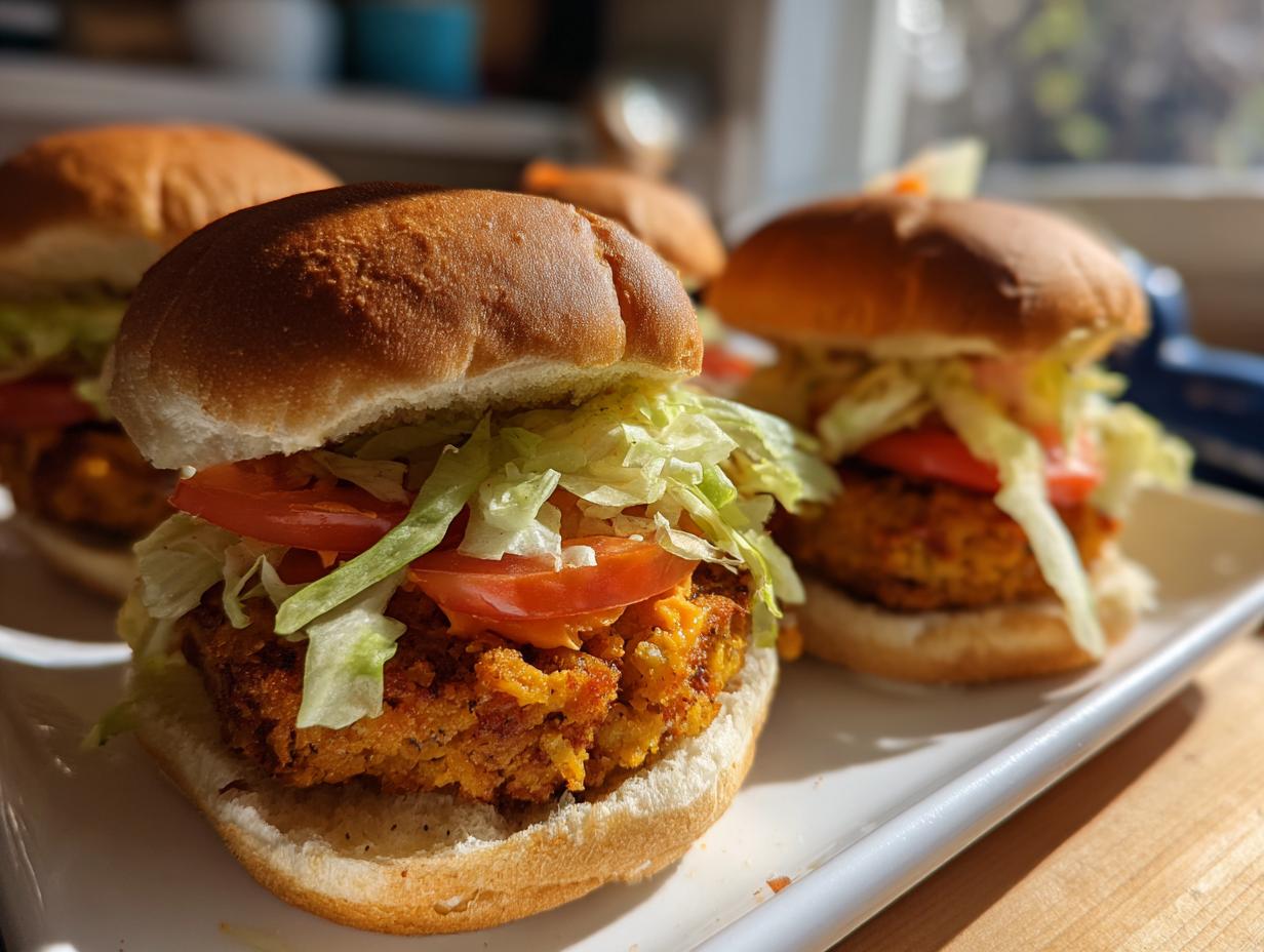 Air Fryer Falafel Burger Patties